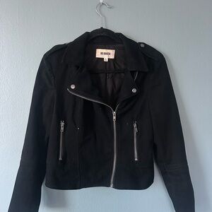 BB Dakota Black Leather Motorcycle Jacket
